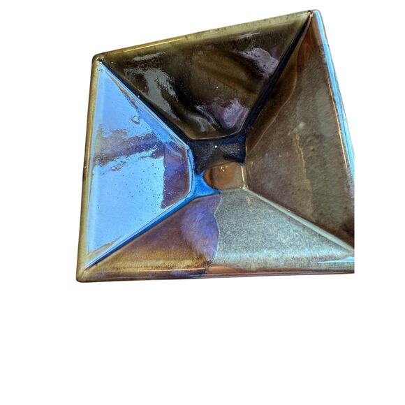 Studio pottery square‎ bowls set of 2 - Picture 4 of 12